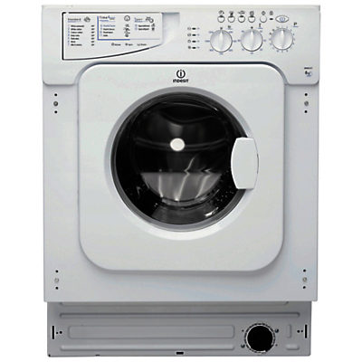 Indesit IWME127UK Integrated Washing Machine, 7kg Load, A+ Energy Rating, 1200rpm Spin, White Indesit IWME127UK Integrated Washing Machine, 7kg Load, A+ Energy Rating, 1200rpm Spin, White